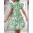 Floral Print V Neck Dress, Elegant Ruffle Sleeve Dress For Spring & Summer, Women's Clothing