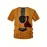 Vintage 3D Guitar Print Men's T-shirt - Summer Outdoor Tee