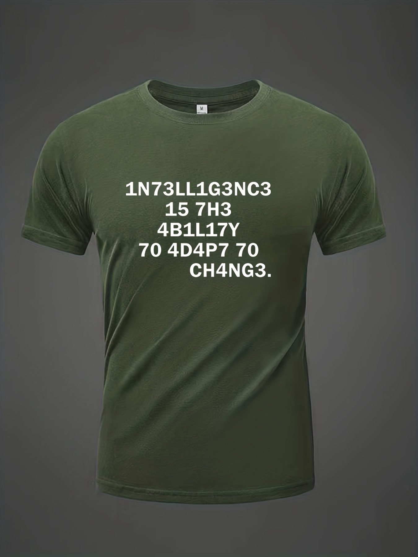 classic letter number pattern print mens comfy cotton t shirt graphic tee mens summer clothes mens clothing details 11